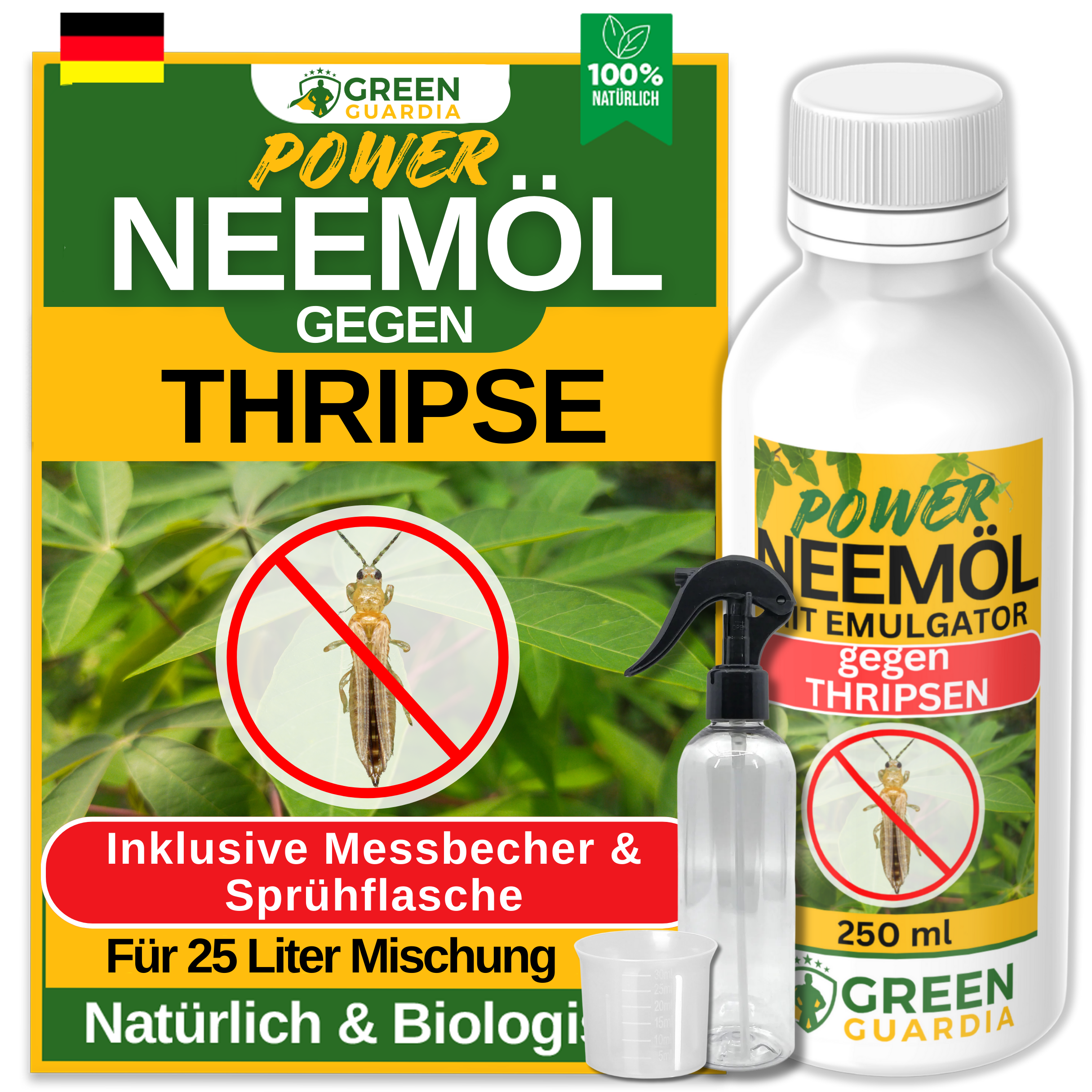Huile de Neem puissante contre les thrips