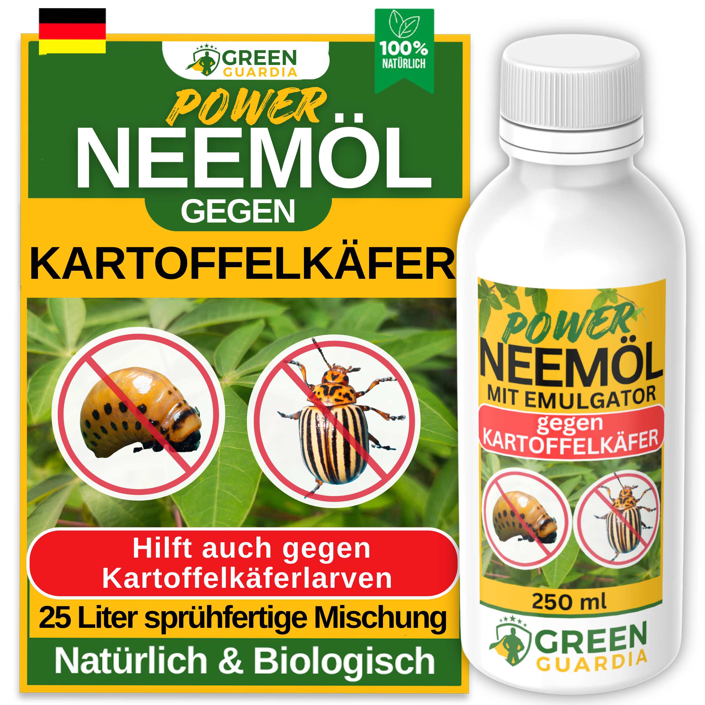 Huile de Neem puissante contre les doryphores