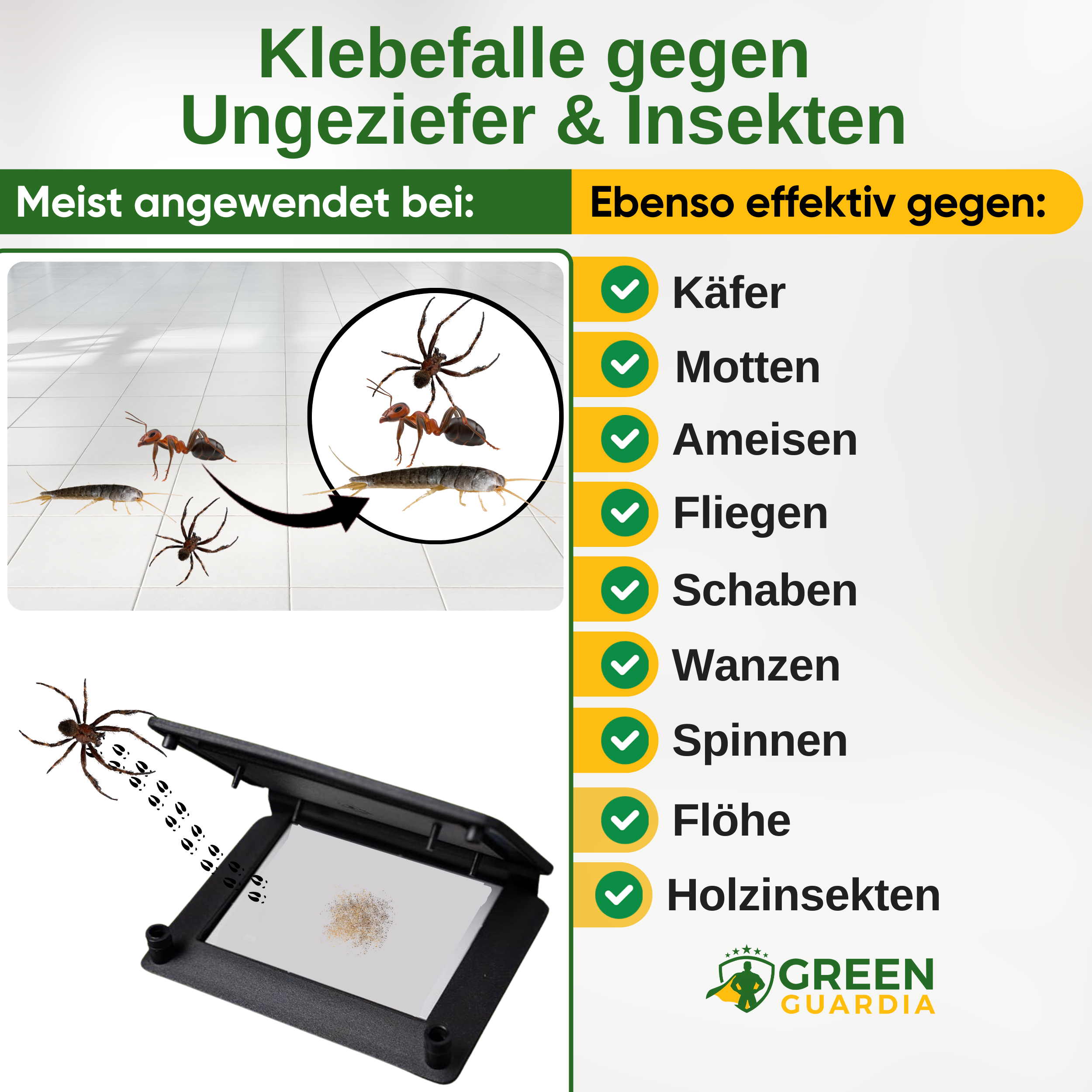 Pest / insect trap with pheromone attractant