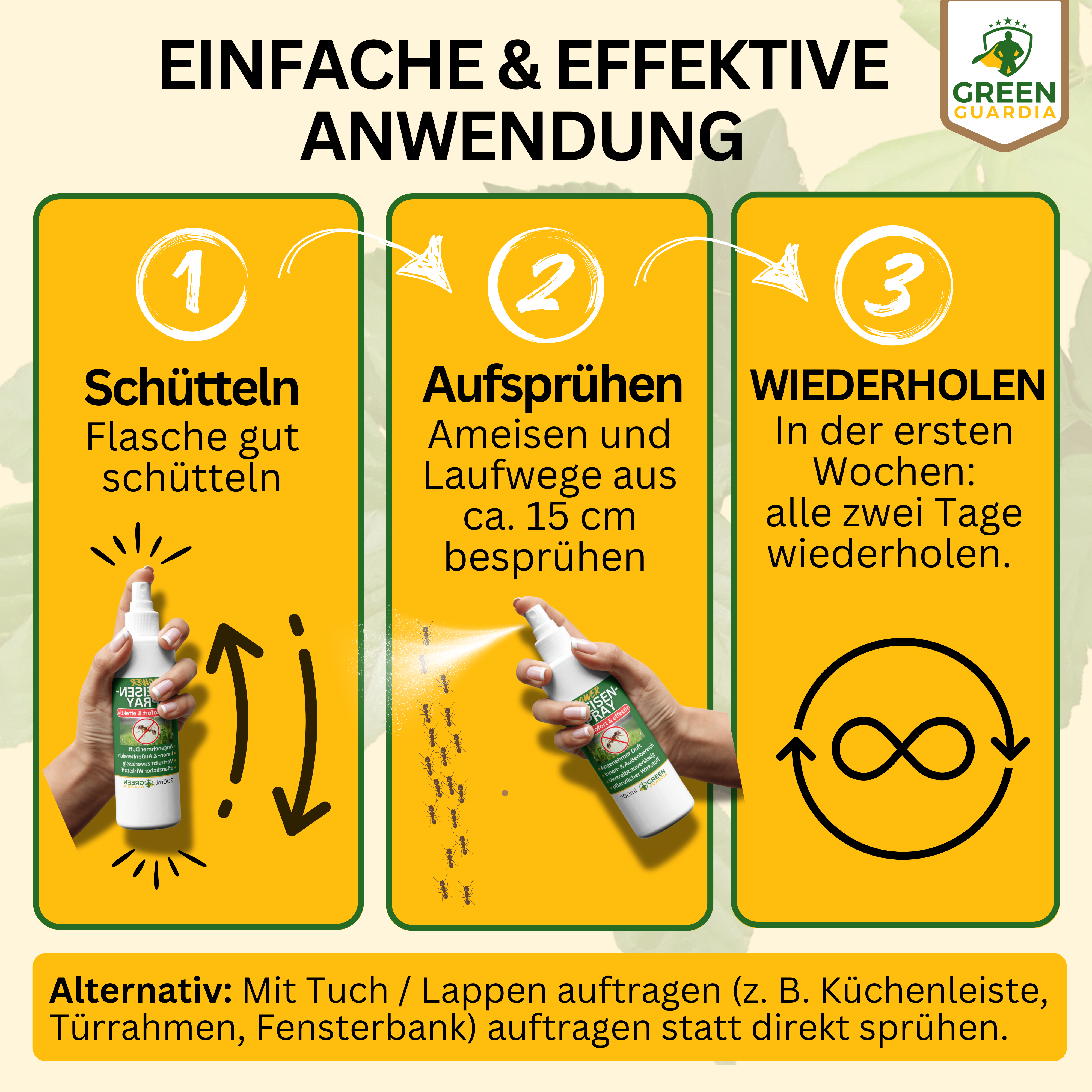 Spray répulsif anti-fourmis concentré puissant