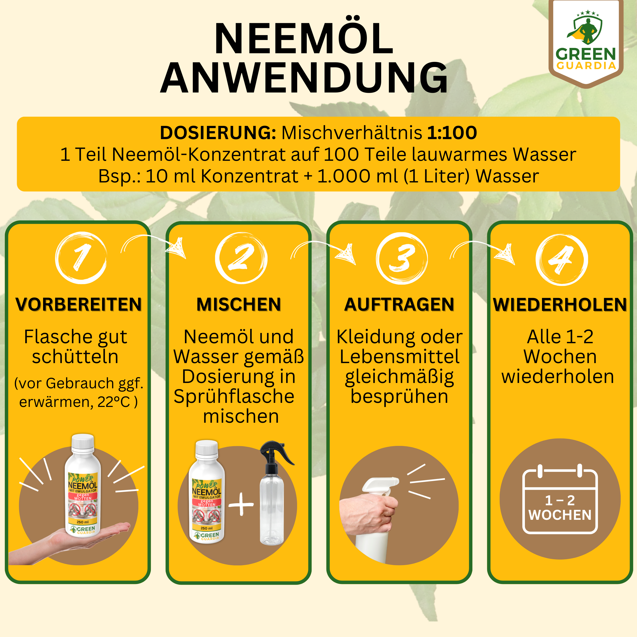 Huile de Neem puissante contre les mites alimentaires et les mites des vêtements