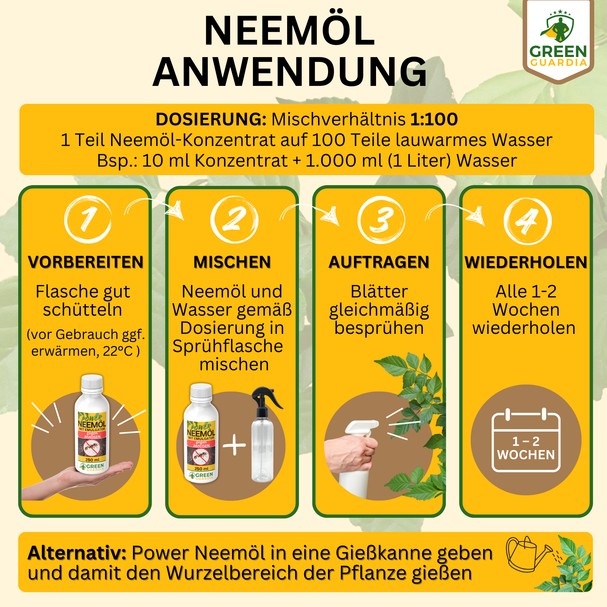 Huile de Neem puissante contre les fourmis