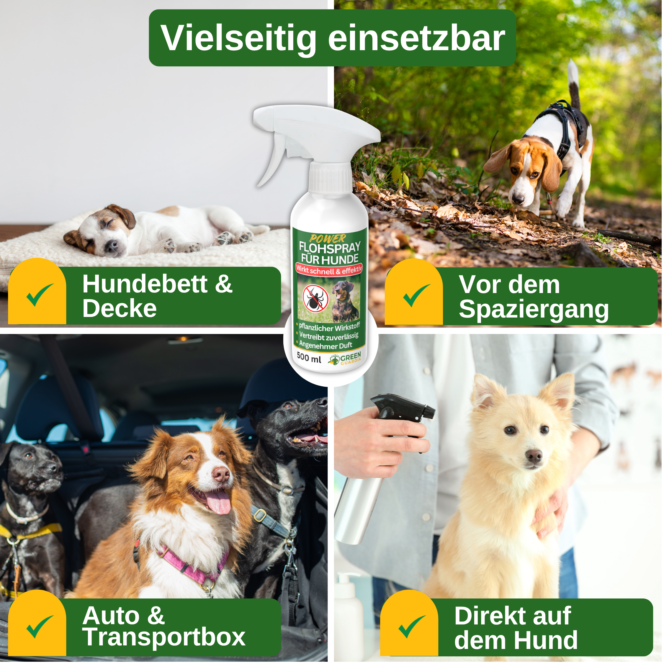 Tick repellent spray power concentrate for dogs