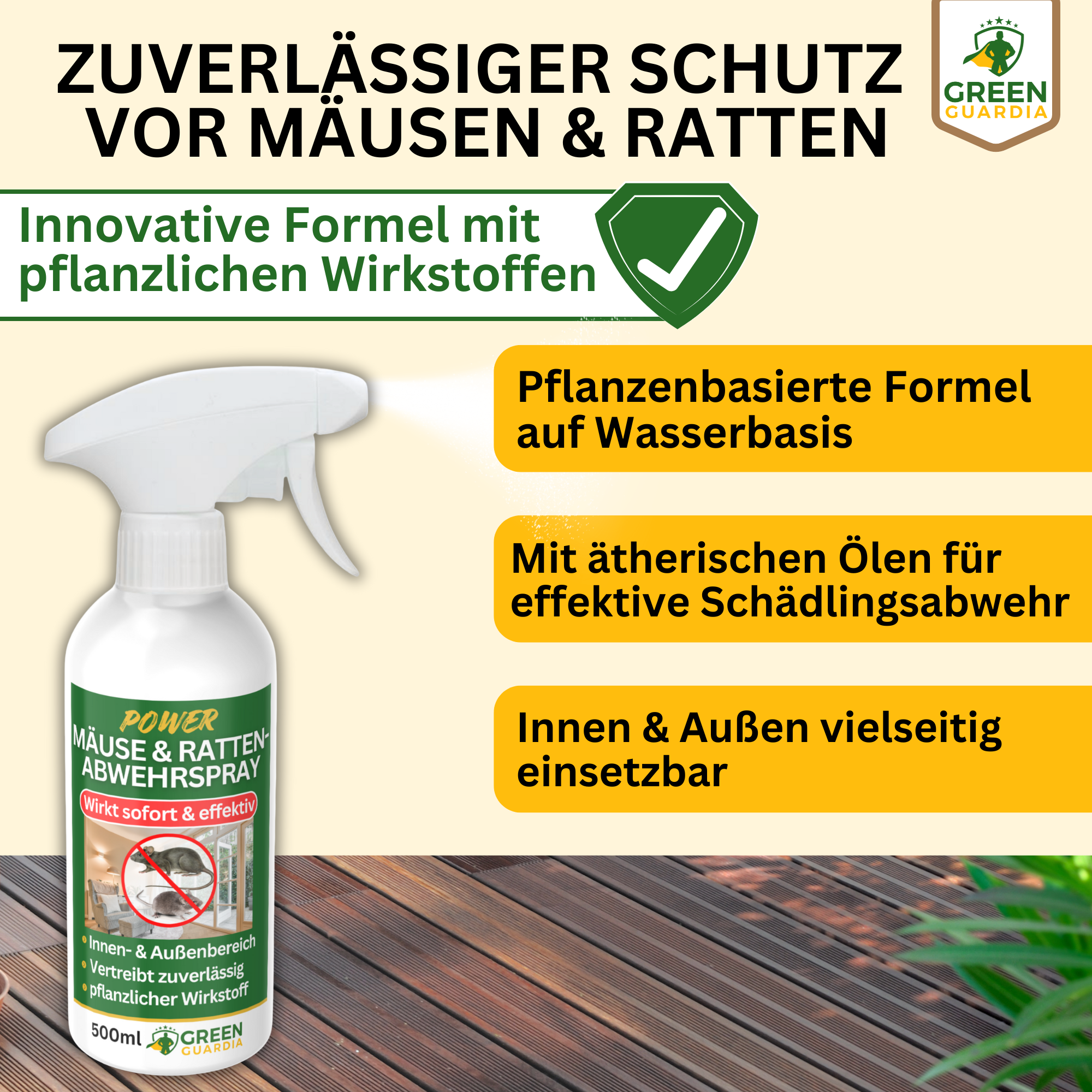 Mäuse/Ratten-Abwehrspray Power-Konzentrat