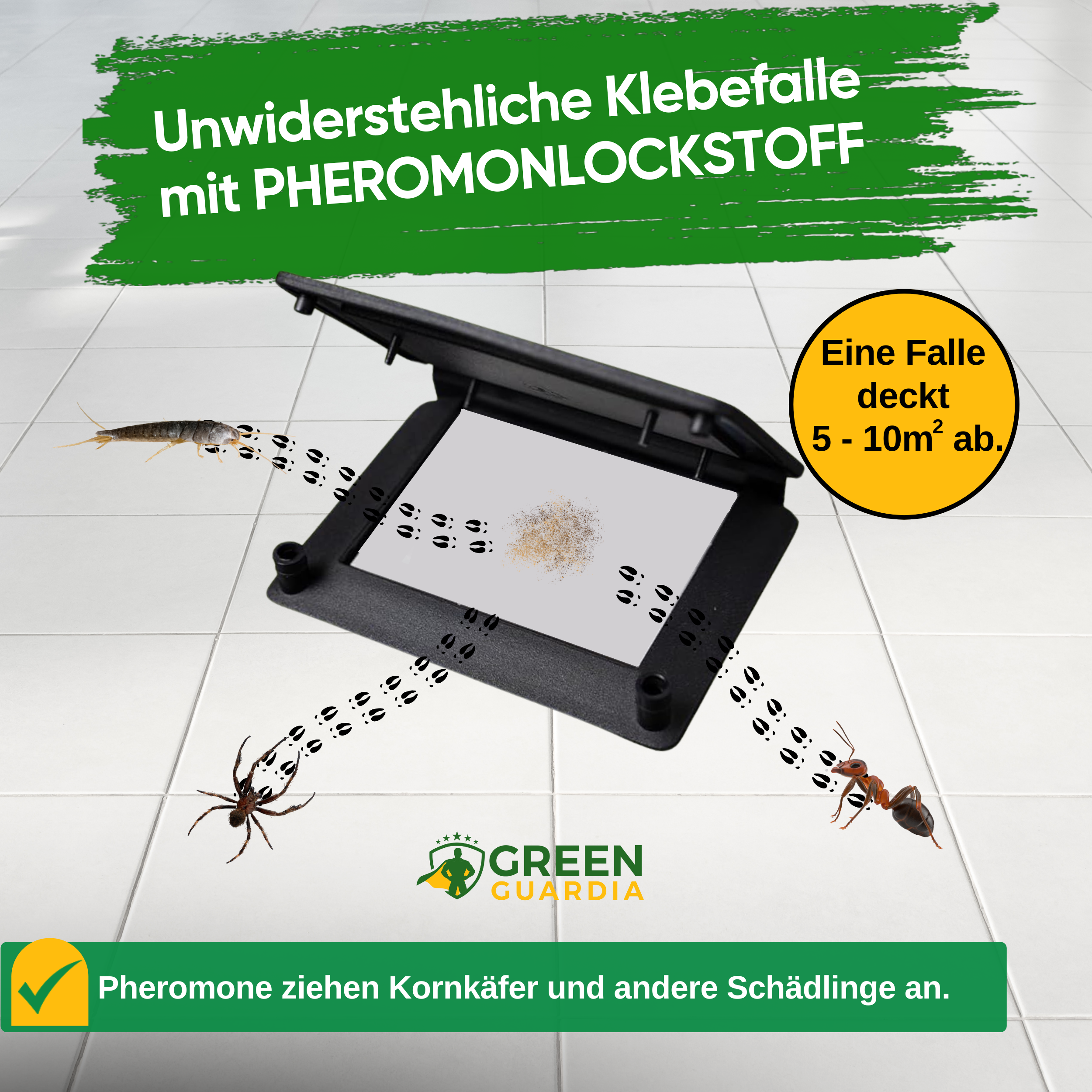Pest / insect trap with pheromone attractant
