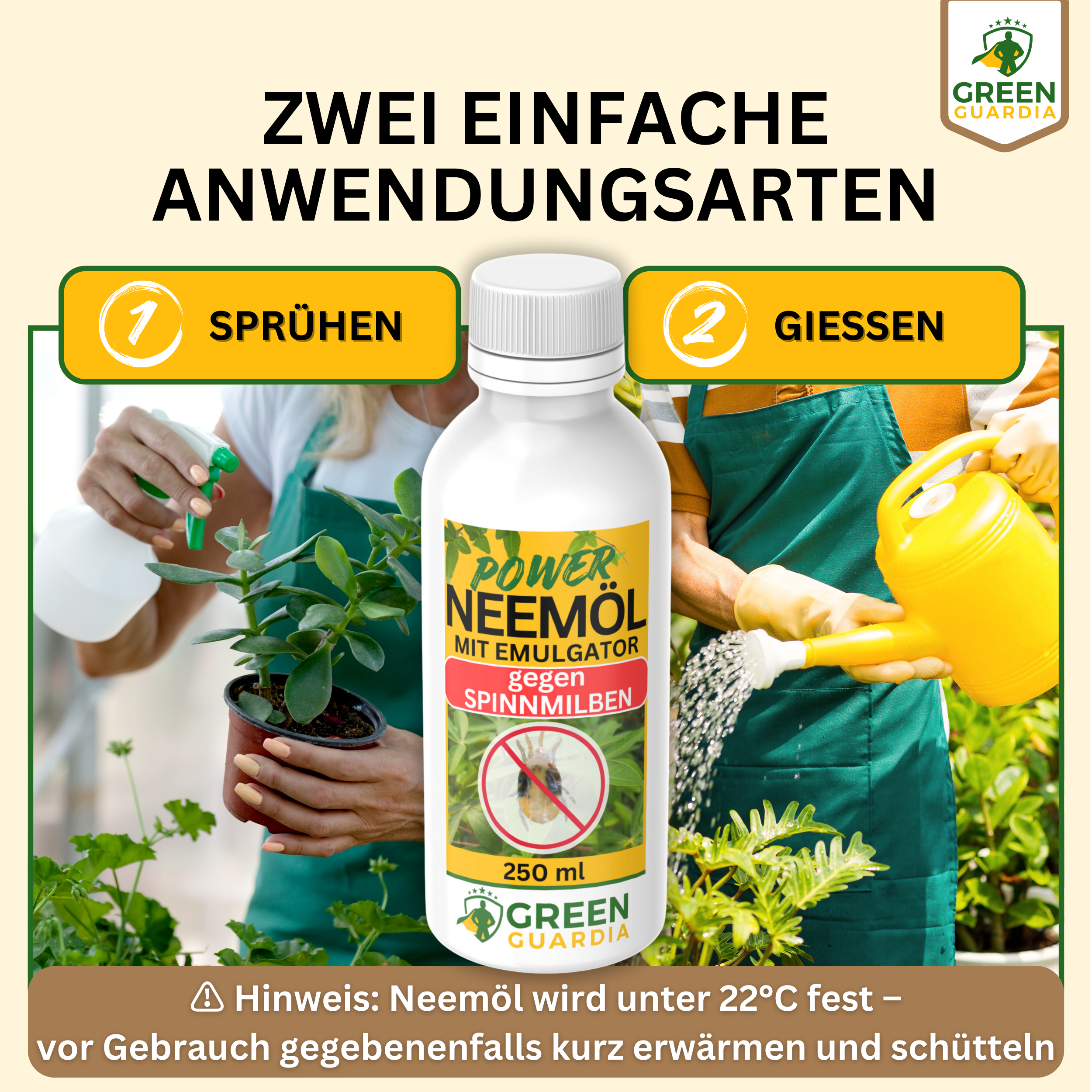 Huile de Neem puissante contre les tétranyques