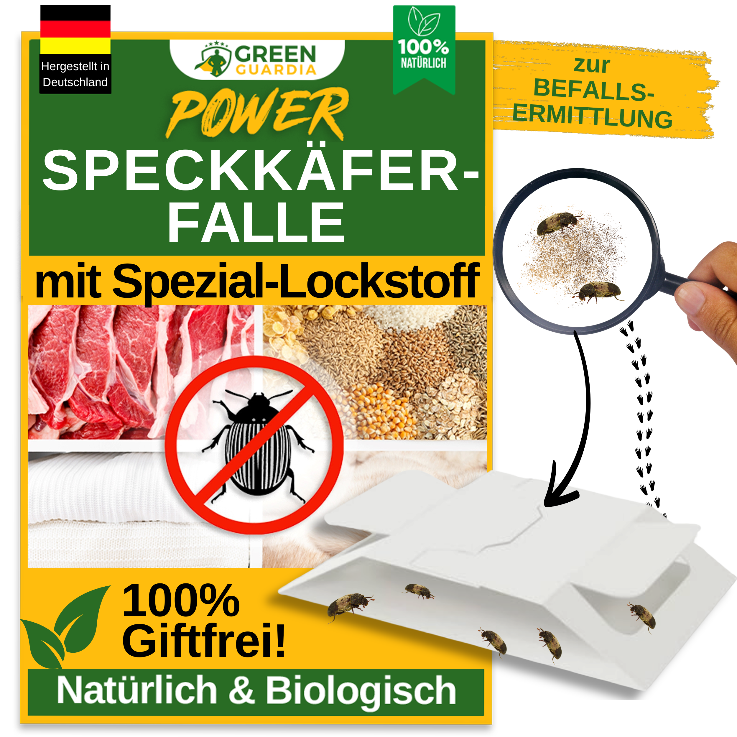 Larder beetle trap with special attractant
