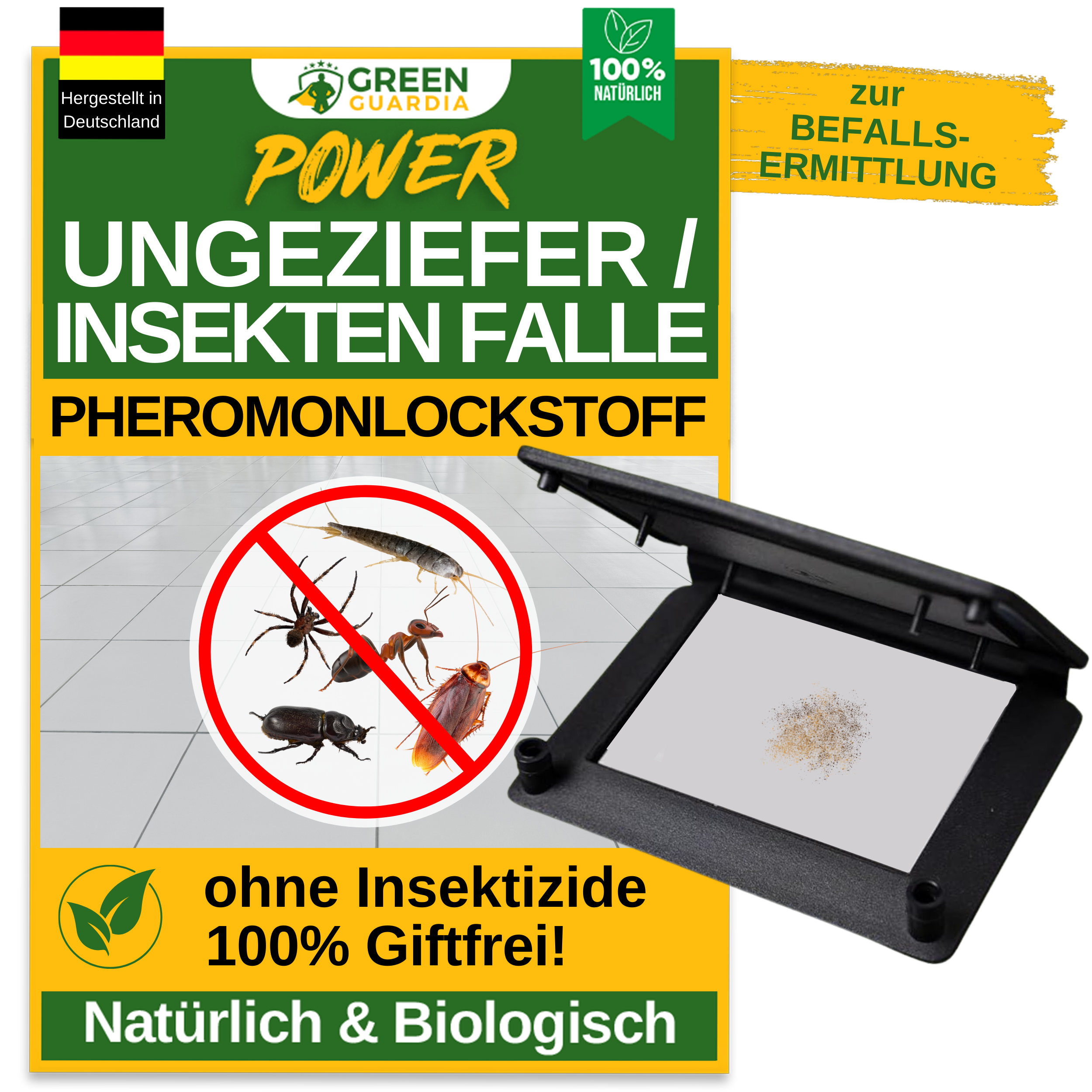 Pest / insect trap with pheromone attractant