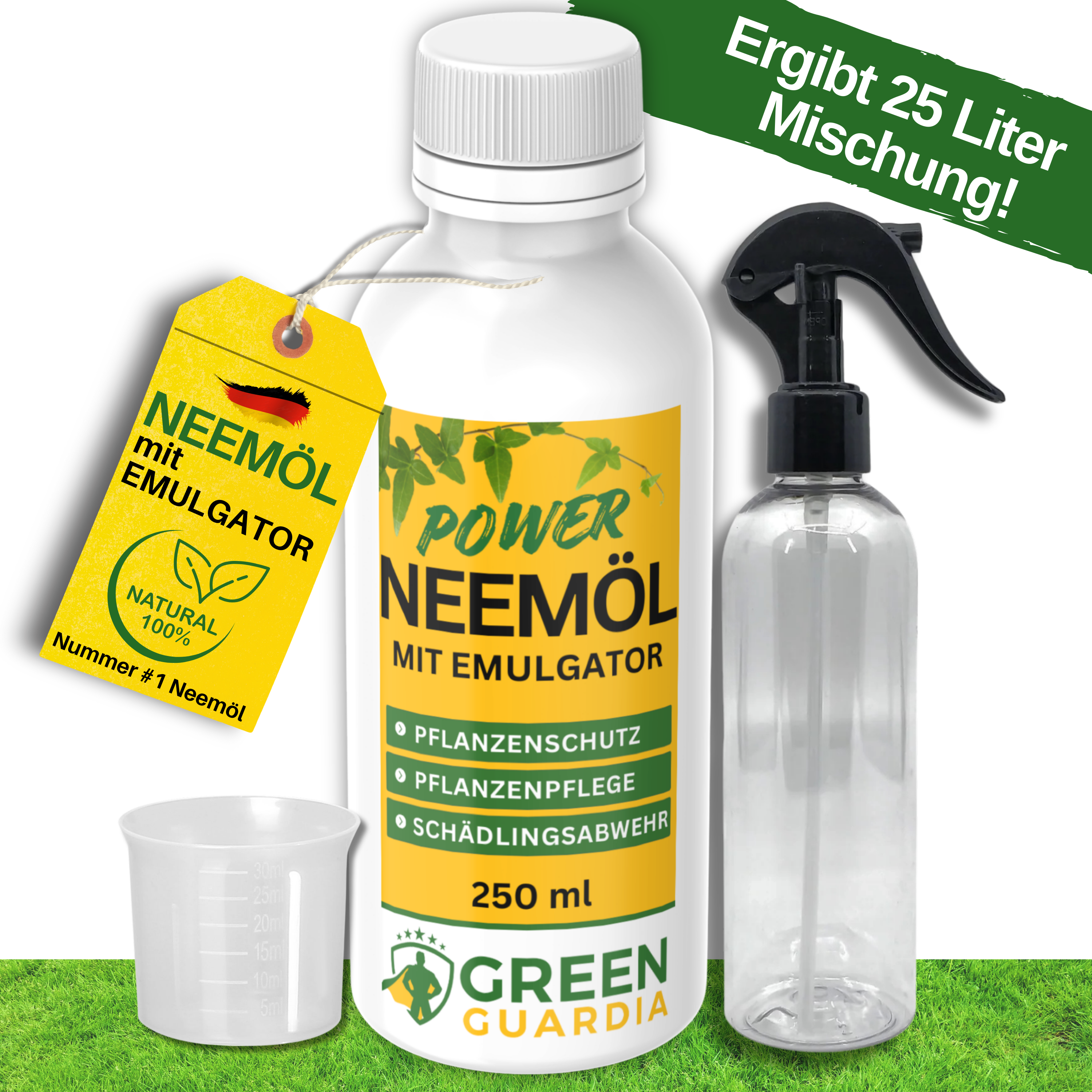 Huile de Neem puissante avec émulsifiant pour plantes d'intérieur et de jardin