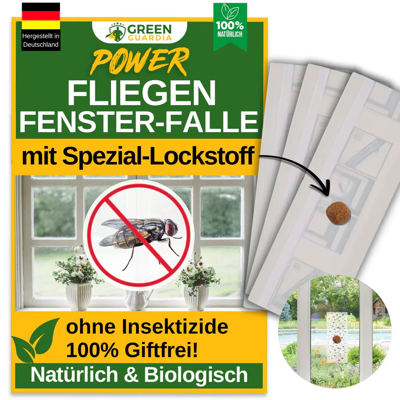Effektiver Schutz mit Fenster-Fallen – Natürliche Hilfe gegen lästige Schädlinge - Green Guardia - Ihr Experte für Schädlinge und Pflanzen