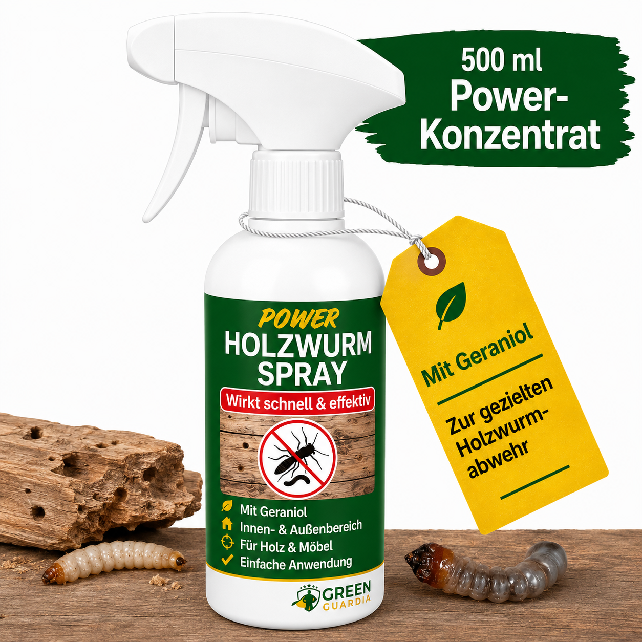 Spray répulsif puissant contre les vers à bois 