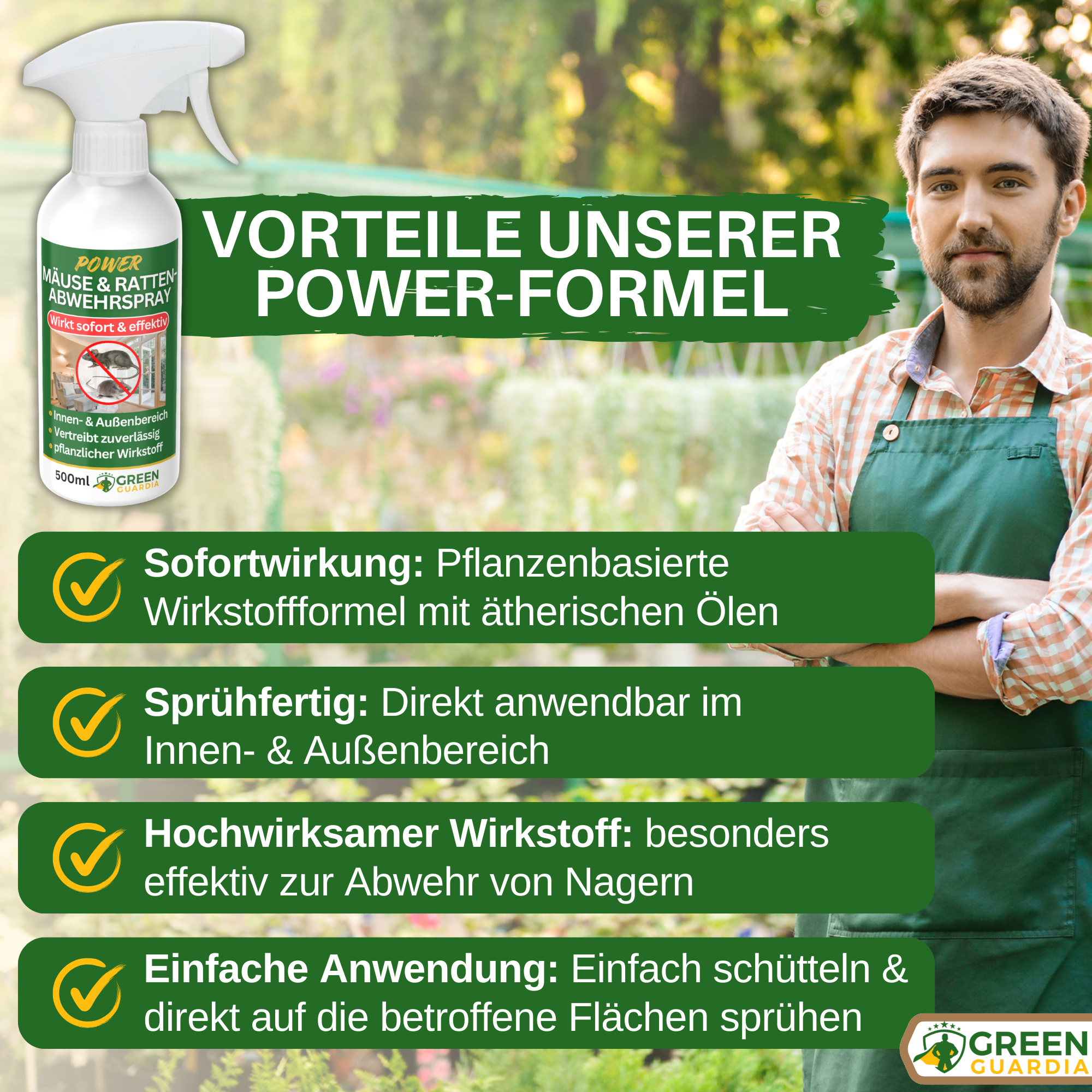 Mäuse/Ratten-Abwehrspray Power-Konzentrat