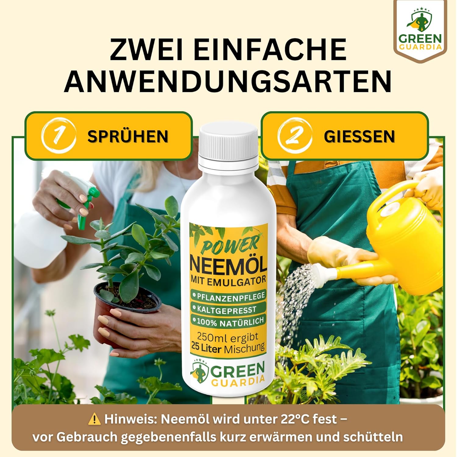Power Neem Oil with Emulsifier for Houseplants &amp; Garden 
