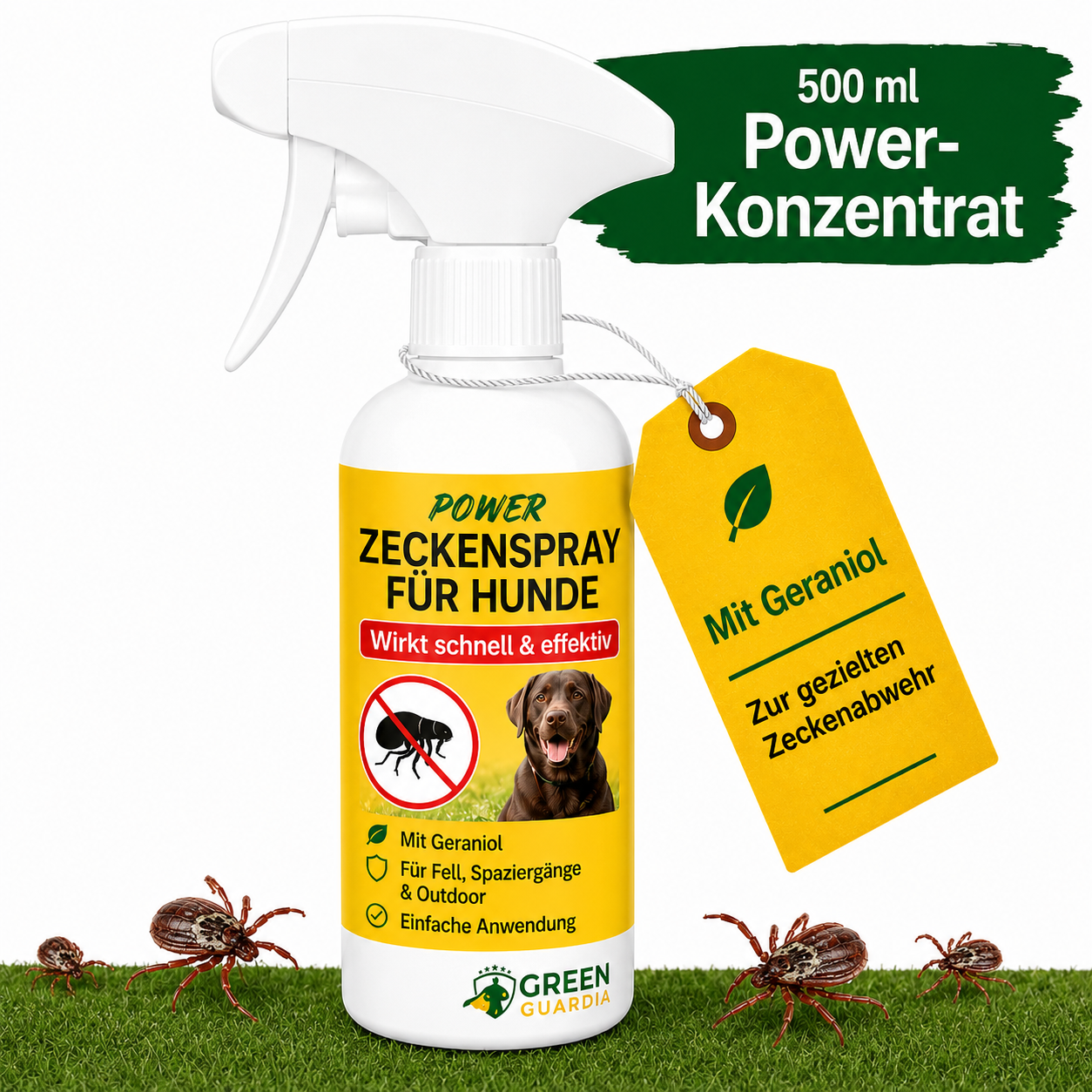 Spray anti-tiques concentré pour chiens 