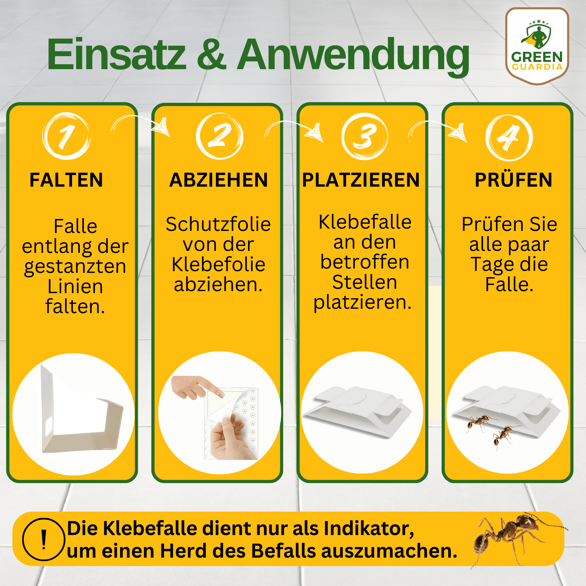 Ameisen Falle mit Spezial - Lockstoff - Green Guardia - Ihr Experte für Schädlinge und Pflanzen