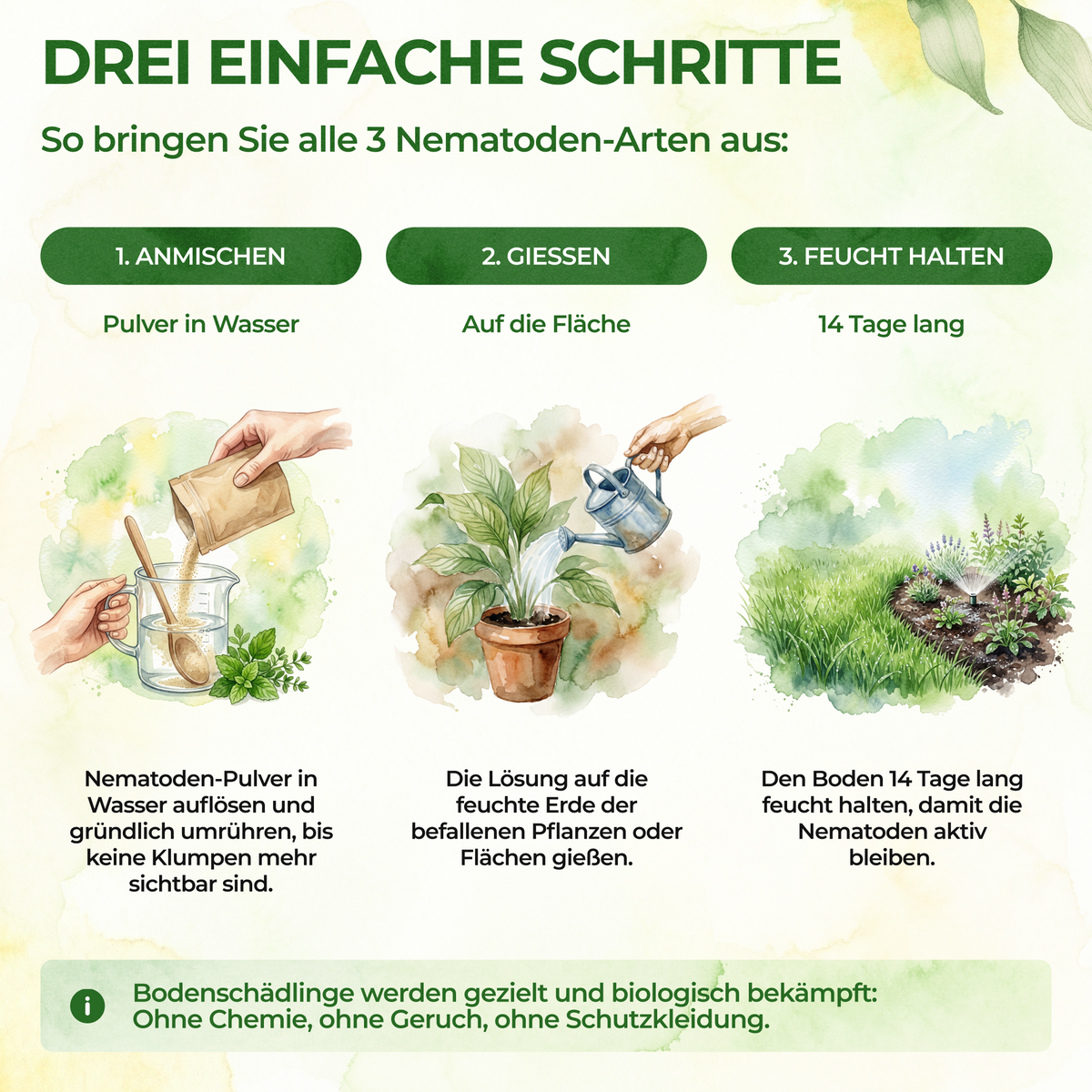 Kit de nématodes contre les nuisibles du sol