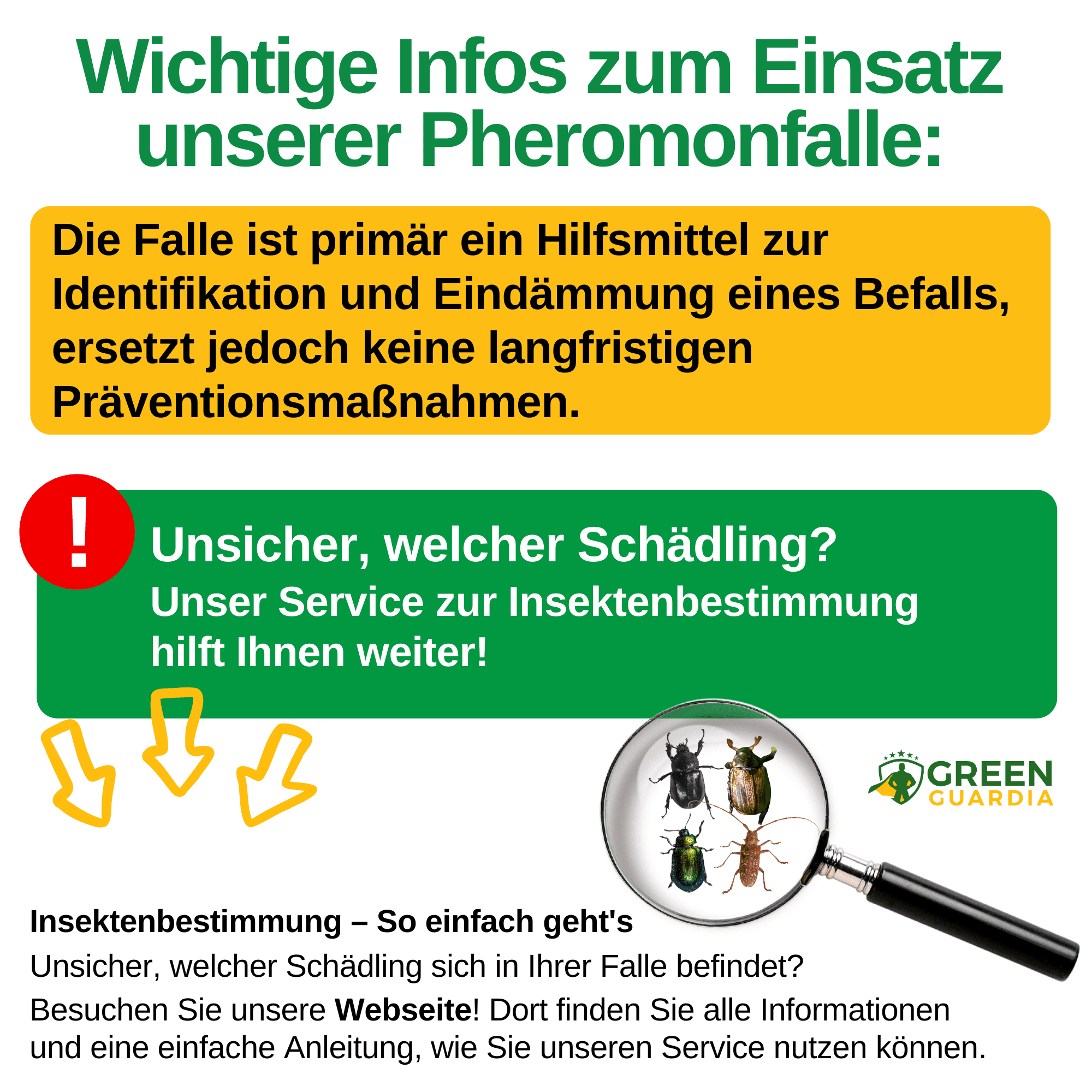 Käfer Falle mit Spezial - Lockstoff - Green Guardia - Ihr Experte für Schädlinge und Pflanzen