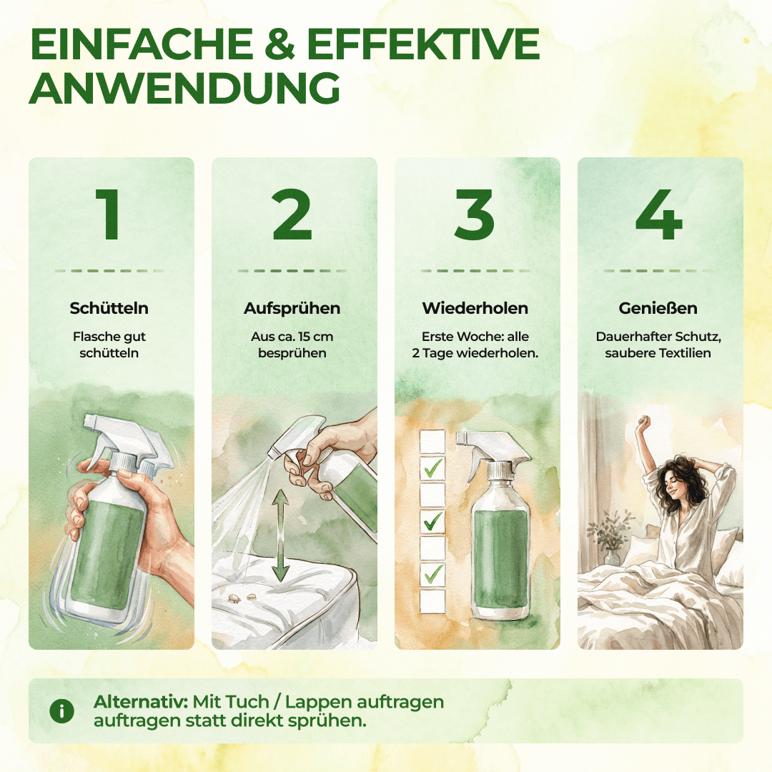 Milben-Abwehrspray Power-Konzentrat - 500ml - Green Guardia - Ihr Experte für Schädlinge und Pflanzen