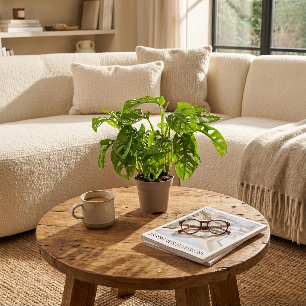 Monstera ‘Monkey Mask’ – Kletter - und Hängepflanze, 12 cm Topf, 25–35 cm Höhe - Green Guardia - Ihr Experte für Schädlinge und Pflanzen