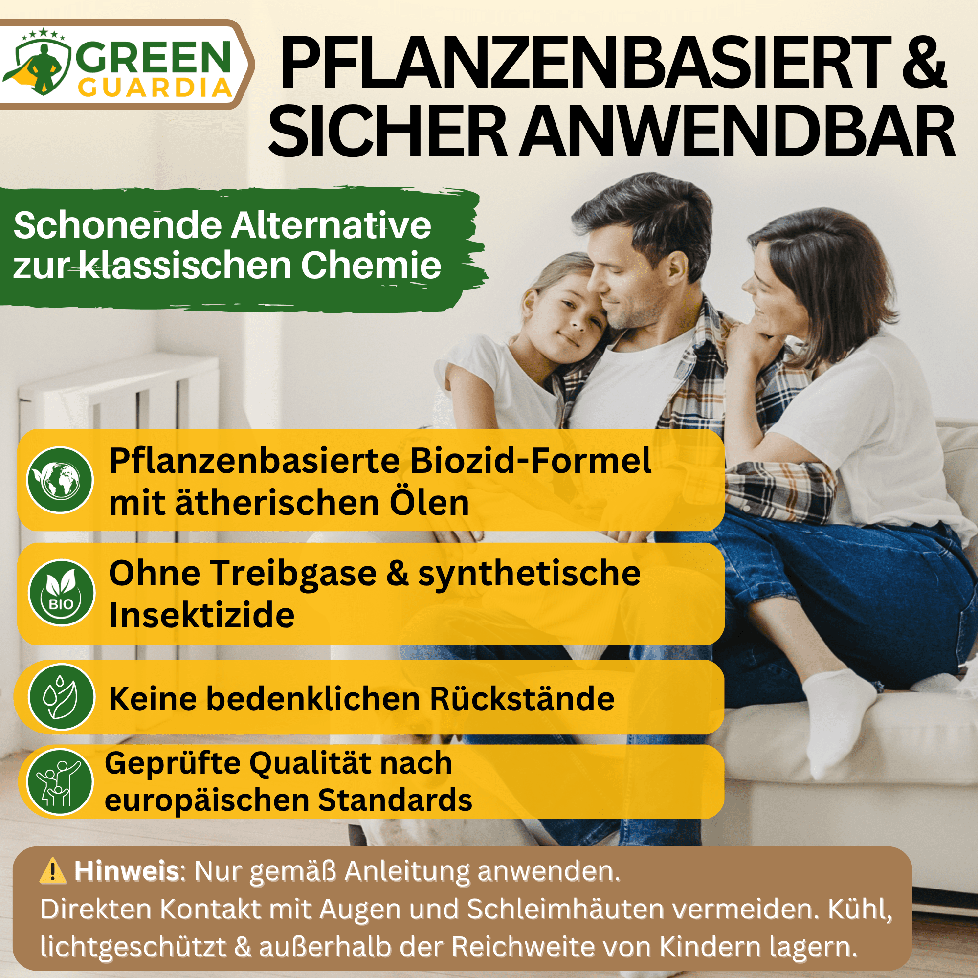 Motten - Abwehrspray Power - Konzentrat - Green Guardia - Ihr Experte für Schädlinge und Pflanzen