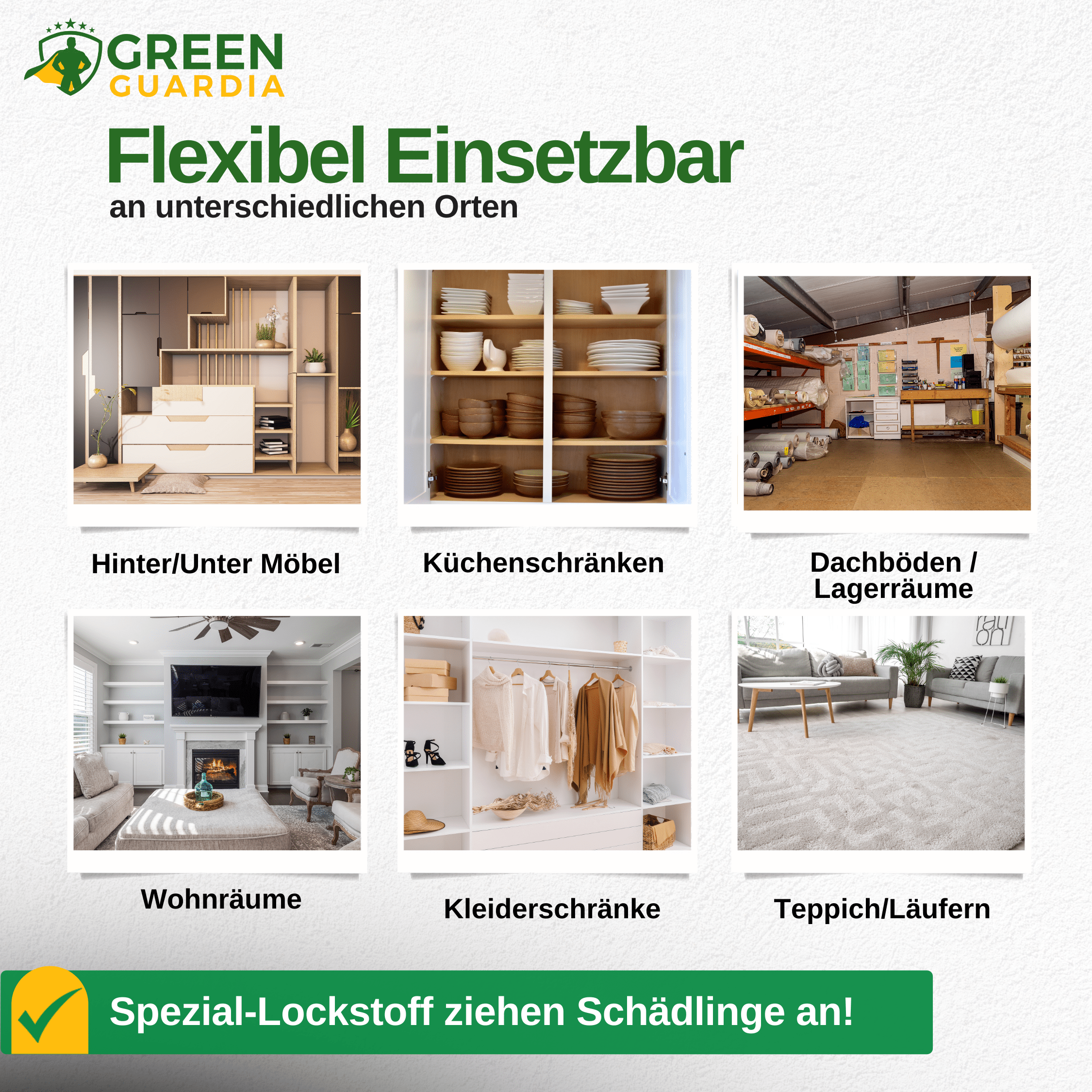 Pelzkäfer Falle mit Spezial - Lockstoff - Green Guardia - Ihr Experte für Schädlinge und Pflanzen