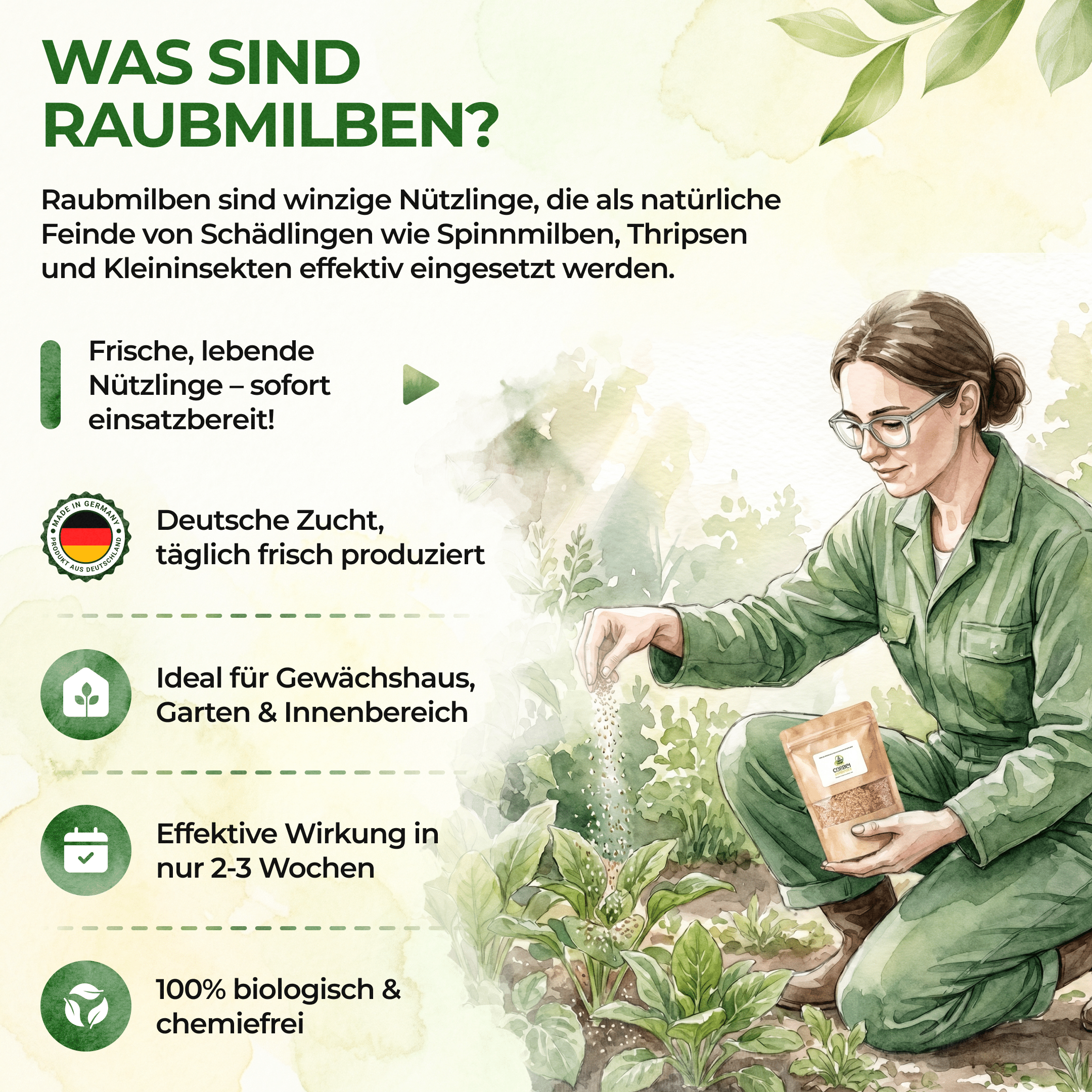 Raubmilben gegen Thripse - Green Guardia - Ihr Experte für Schädlinge und Pflanzen