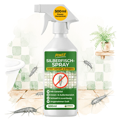 Silberfisch / Papierfisch Abwehrspray Power-Konzentrat - 500ml - Green Guardia - Ihr Experte für Schädlinge und Pflanzen