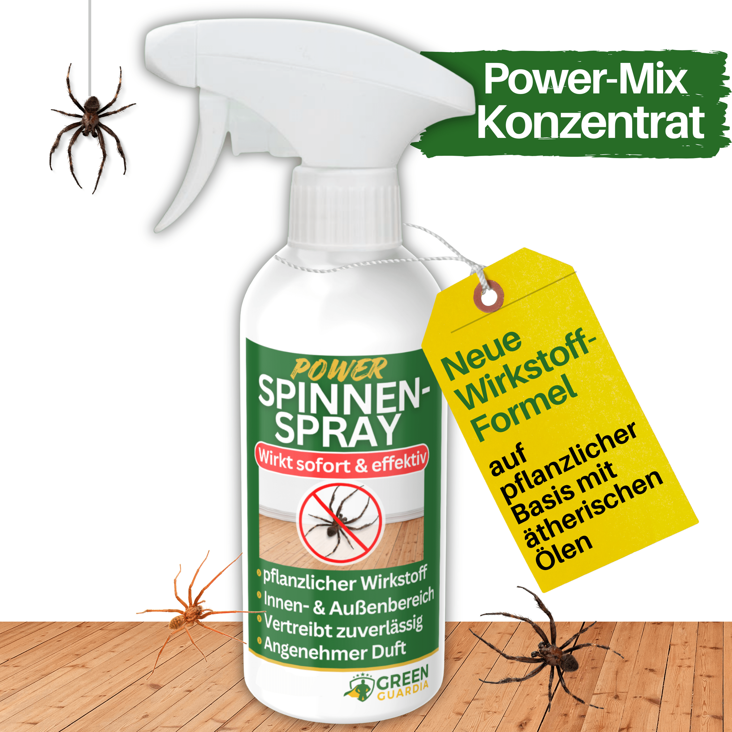 Spinnen Abwehrspray Power - Konzentrat - Green Guardia - Ihr Experte für Schädlinge und Pflanzen